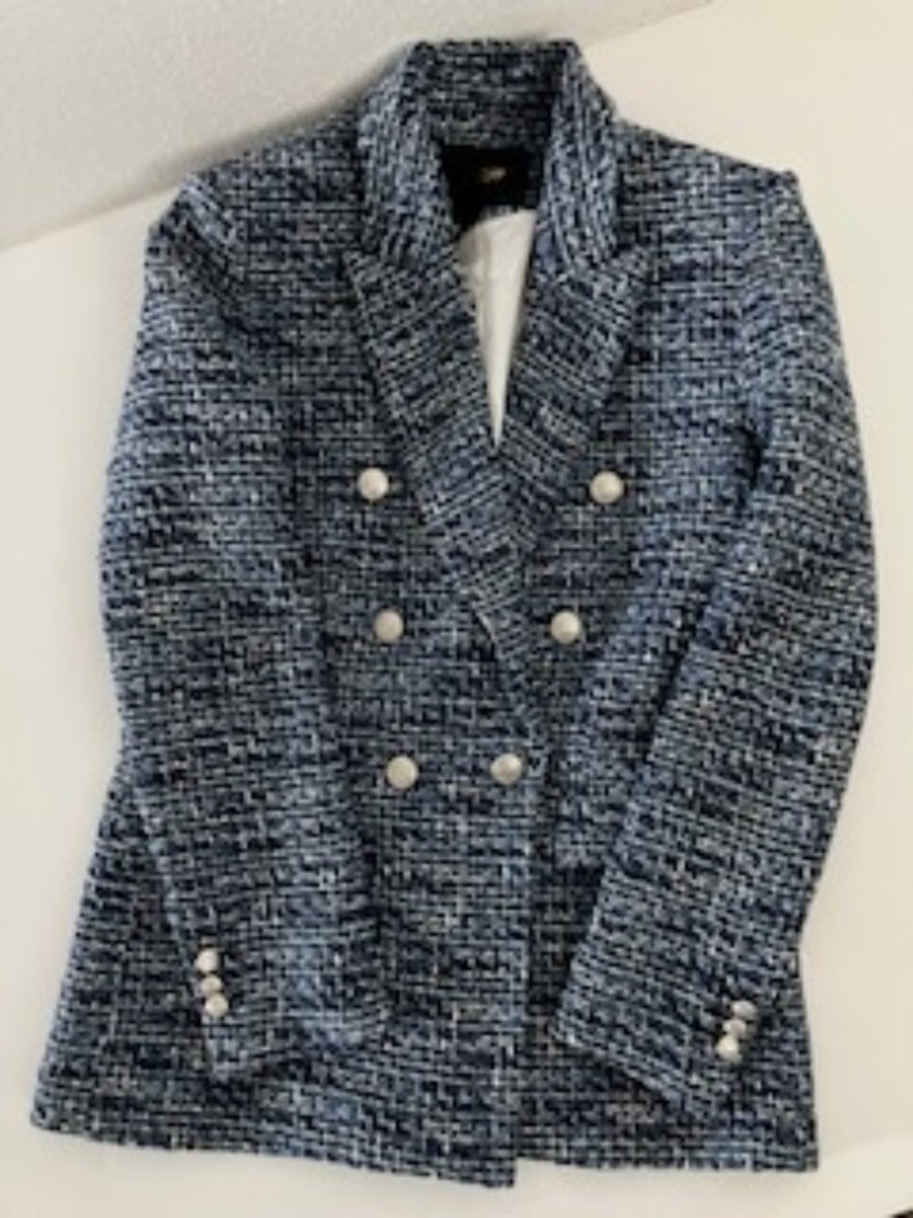 Maje Metallic tweed jacket ,size 38